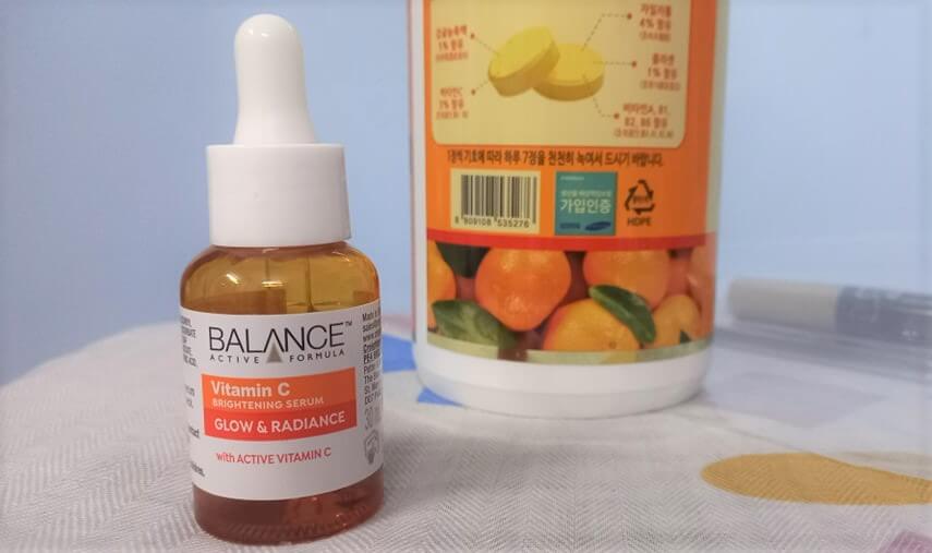 Serum vitamin C Balance giúp đánh bay các vết thâm mụn